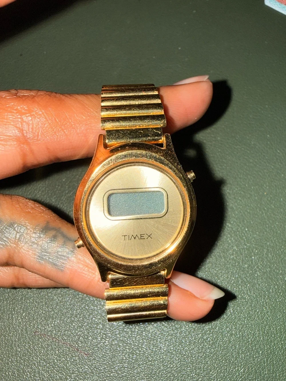 Timex Gold-Tone Digital Watch